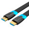 Кабель VENTION Flat Cable 4K@60Hz HDMI v2.0 8м Black (AAKBK)