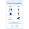 Кабель VENTION USB2.0 Type-C Male to Lightning Male 3A 1м Lake Blue (LAKSF)