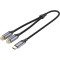 Кабель VENTION USB-C - 2xRCA 0.5м Gray (BGVHD)