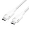 Кабель VENTION USB2.0 Type-C to Type-C PD 60W 3A 1м White (TRDWF)