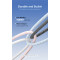 Кабель VENTION USB2.0 Type-C to Type-C PD 60W 3A 1м White (TRDWF)