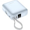 Повербанк CHOETECH B832 1xUSB-C, PD3.0, with built-in cable USB-C, 35W 10000mAh Light Blue