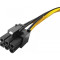 Кабель живлення для відеокарти PCIe 6-pin to 6+2-pin (S0933)