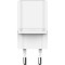 Зарядний пристрій CUDY CH20 GaN Charger USB-C PD 3.0, QC 3.0, 20W White