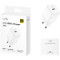 Зарядний пристрій CUDY CH20 GaN Charger USB-C PD 3.0, QC 3.0, 20W White