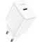 Зарядное устройство CUDY CH25 GaN Charger USB-C PD 3.0, QC 3.0, 25W White