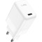 Зарядний пристрій CUDY CH30 GaN Charger USB-C PD 3.0, QC 3.0, 30W White