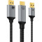 Кабель CABLETIME 4K@60Hz HDMI - DisplayPort 2м Black/Gray (CHD1L)