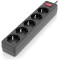 Мережевий фільтр REAL-EL RS-Protect 505 Black, 5 розеток, 3м (EL122300045)