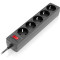 Мережевий фільтр REAL-EL RS-Protect 505 Black, 5 розеток, 3м (EL122300045)