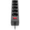 Мережевий фільтр REAL-EL RS-Protect 505 Black, 5 розеток, 5м (EL122300046)
