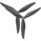 Комплект пропеллеров GEMFAN 8040 3-Blade 1СW+1CCW Black (GF8040-3CN/HP098.PMCN8040-3B)