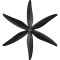 Комплект пропеллеров GEMFAN 8040 3-Blade 1СW+1CCW Black (GF8040-3CN/HP098.PMCN8040-3B)