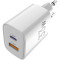 Зарядний пристрій SIGMA MOBILE X-power PS33-01 1xUSB-C, 1xUSB-A GaN Charger 33W White
