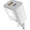 Зарядний пристрій SIGMA MOBILE X-power PS33-01 1xUSB-C, 1xUSB-A GaN Charger 33W White
