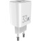 Зарядний пристрій SIGMA MOBILE X-power PS33-01 1xUSB-C, 1xUSB-A GaN Charger 33W White