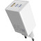Зарядний пристрій SIGMA MOBILE X-power PS65-01 2xUSB-C, 1xUSB-A GaN Charger 65W White