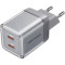 Зарядний пристрій VENTION 2xUSB-C GaN Charger 45W Transparent Gray (FCFH0-EU)
