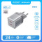 Зарядний пристрій VENTION 2xUSB-C GaN Charger 45W Transparent Gray (FCFH0-EU)