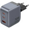 Зарядний пристрій VENTION 2xUSB-C, 1xUSB-A GaN Charger 70W Gray (FEXH0-EU)