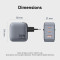 Зарядний пристрій VENTION 2xUSB-C, 1xUSB-A GaN Charger 70W Gray (FEXH0-EU)