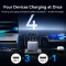 Зарядний пристрій VENTION 3xUSB-C, 1xUSB-A GaN Charger 100W Gray w/Type-C cable (TZ-FETH0-EU)