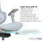 Кресло руководителя OFFICEPRO Elite OC950 Gray/Light Blue