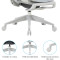 Кресло руководителя OFFICEPRO Elite OC950 Gray/Light Blue