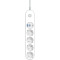 Сетевой фильтр COLORWAY CW-CHE44PDW White, 4 розетки, 2xUSB-C, 2xUSB, 2м