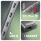 Док-станція AXAGON 9-in-1 Longer USB-C 5Gbps Hub