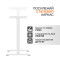 Комп’ютерний стіл з електрорегулюванням висоти ITECH MT12BW White