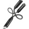 Конвертер аудіосигналу AXAGON ADA-HCPD USB-C M/F + minijack 3.5mm with Power Delivery 60W Black
