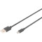Кабель DIGITUS USB2.0 AM/Micro-BM 1м (AK-300110-010-S)
