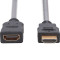 Кабель-подовжувач DIGITUS High Speed with Ethernet Extension HDMI v2.0 2м Black (AK-330201-020-S)