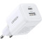 Зарядний пристрій UGREEN X514 20W 1xUSB-C, 1xUSB-A GaN Fast Charger White (65006)