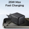Зарядний пристрій UGREEN X517 25W USB-C GaN Fast Charger Set Black w/Type-C cable (75103)