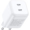 Зарядное устройство UGREEN X526 45W 2xUSB-C GaN Fast Charger White (65154)