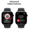 Смарт-годинник APPLE Series 11 GPS + Cellular 46mm Slate Titanium Case with Black Sport Band S/M (MFD14RK/A)