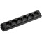Розетковий блок із заземленням PANASONIC X-Tendia WLTB04602BL-UA Black, 6 розеток
