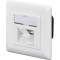 Розетка накладна DIGITUS 2xRJ-45 Cat.6a STP White (DN-9007-S-1)