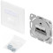Розетка настінна DIGITUS 2xRJ-45 Cat.6a STP White (DN-9007-1)