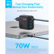 Зарядний пристрій ANKER Zolo Charger 70W, 3xUSB-C, 1xUSB-A, PD 3.0 Black (A121CG11)