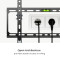 Крепление настенное для ТВ BRATECK KL37-44T 32"-75" Black