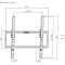 Крепление настенное для ТВ BRATECK KL37-44T 32"-75" Black
