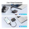 Кардридер UGREEN CM812 4-in-1 Type-C +USB3.0 Card Reader for TF/SD Black (45167)