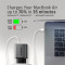 Зарядний пристрій AXAGON 1xUSB-A QC4.0, 1xUSB-C PD45W, LCD Black