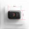 Зарядний пристрій AXAGON 1xUSB-A QC4.0, 1xUSB-C PD45W Black