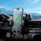 Автодержатель с беспроводной зарядкой HOCO HW22 Precious Center Console Wireless Fast Charging Car Holder Black