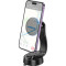 Автотримач з бездротовою зарядкою HOCO HW25 Neon Magnetic Wireless Charging Center Console Car Holder Black