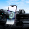 Автотримач з бездротовою зарядкою HOCO HW25 Neon Magnetic Wireless Charging Center Console Car Holder Black